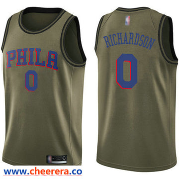 Josh Richardson Philadelphia 76ers green Salute To Service jersey