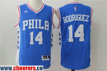Sergio Rodriguez New Philadelphia 76ers blue jersey