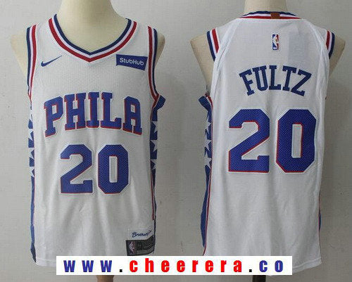 Markelle Fultz Philadelphia 76ers white jersey