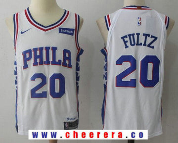 Markelle Fultz Philadelphia 76ers white jersey