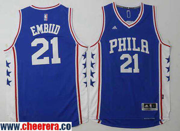 Joel Embiid New Philadelphia 76ers blue jersey