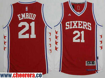 Joel Embiid New Philadelphia 76ers red jersey