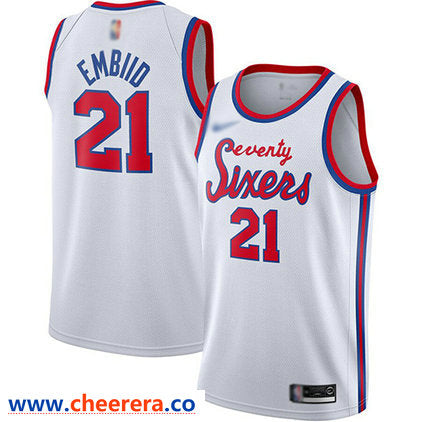 Joel Embiid Philadelphia 76ers white jersey