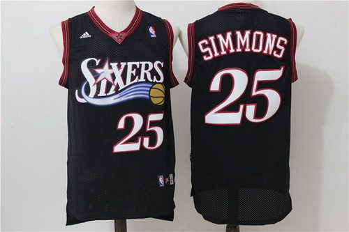 Ben Simmons Philadelphia 76ers black Retro jersey