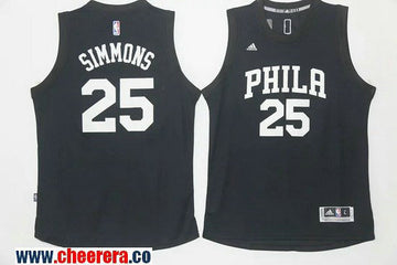 Ben Simmons Philadelphia 76ers black jersey