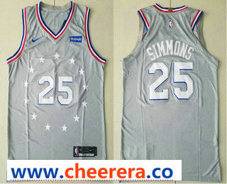 Ben Simmons Philadelphia 76ers gray Authentic jersey