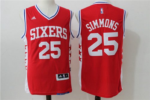 Ben Simmons Philadelphia 76ers red jersey