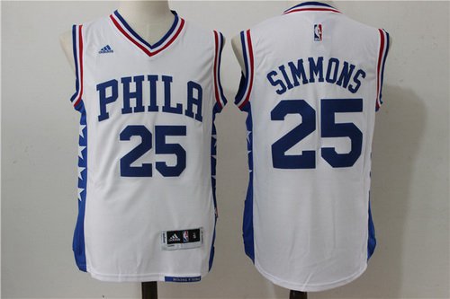 Ben Simmons Philadelphia 76ers white jersey