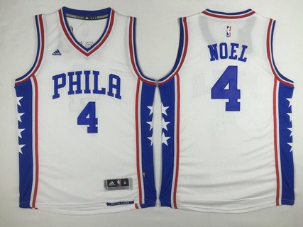 Nerlens Noel Revolution Philadelphia 76ers white jersey