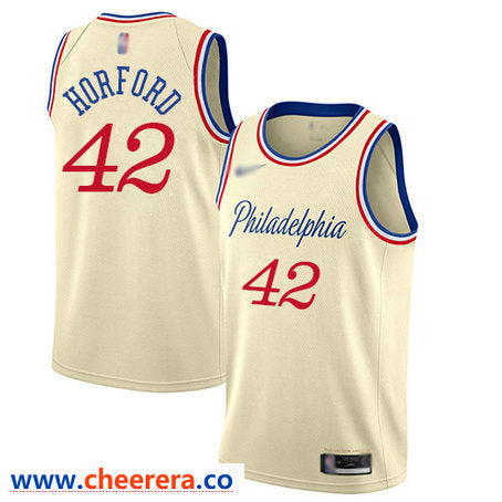Al Horford Philadelphia 76ers cream jersey