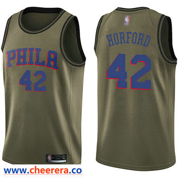 Al Horford Philadelphia 76ers green Salute To Service jersey