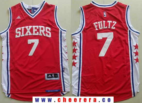 Markelle Fultz Philadelphia 76ers red jersey