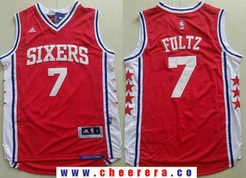 Markelle Fultz Philadelphia 76ers red jersey