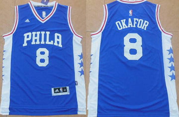 Jahlil Okafor Revolution Philadelphia 76ers blue jersey