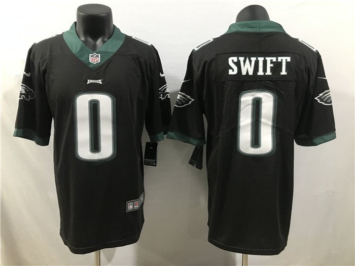 D'Andre Swift Philadelphia Eagles black Vapor jersey