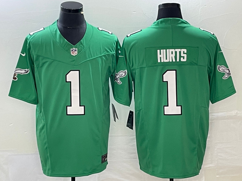 Jalen Hurts Philadelphia Eagles green FUSE jersey