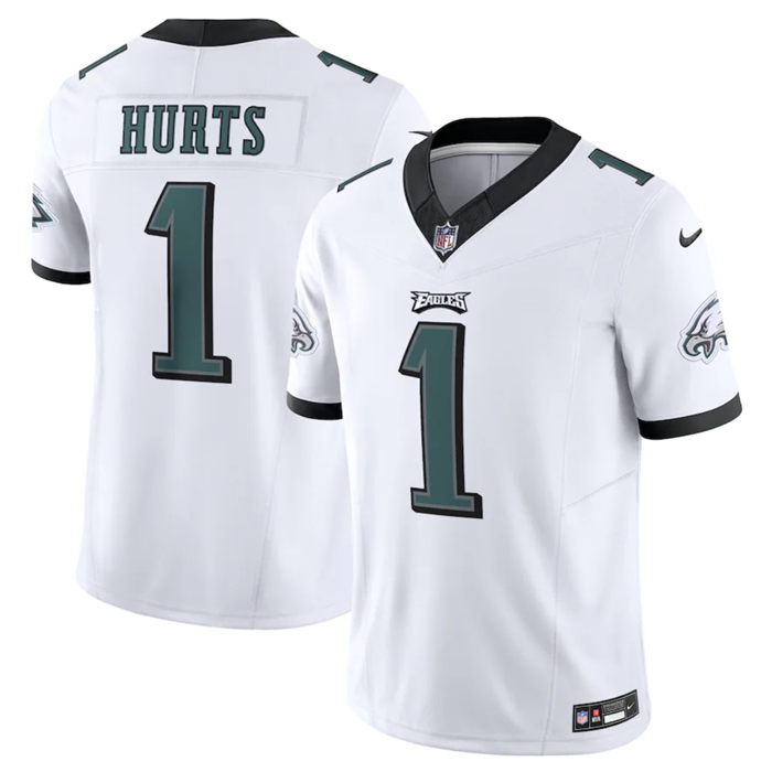 Jalen Hurts Philadelphia Eagles white Vapor jersey