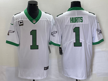 Jalen Hurts Philadelphia Eagles white jersey