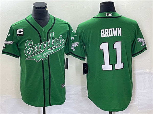 A. J Philadelphia Eagles brown jersey
