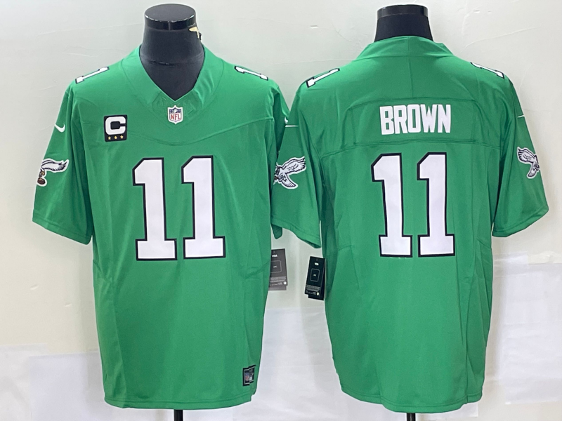 AJ Brown Philadelphia Eagles green FUSE jersey