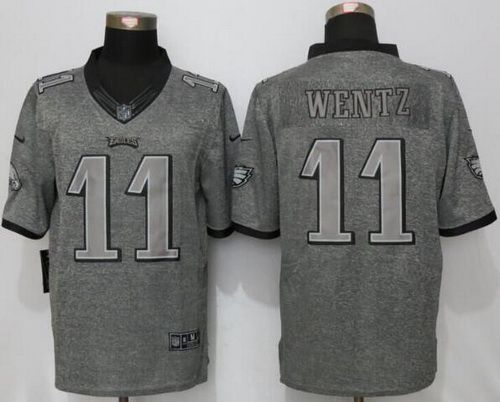 Carson Wentz Philadelphia Eagles gray Limited jersey