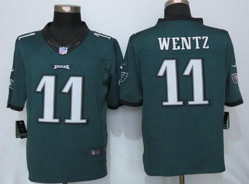 Carson Wentz Philadelphia Eagles green Limited jersey