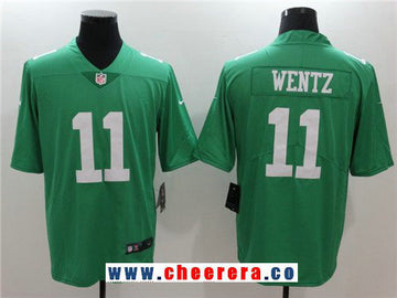 Carson Wentz Philadelphia Eagles green Vapor jersey