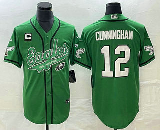 Randall Cunningham Philadelphia Eagles green jersey