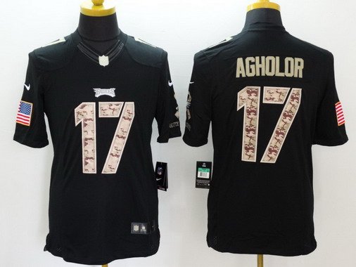 Nelson Agholor Philadelphia Eagles black Salute To Service jersey