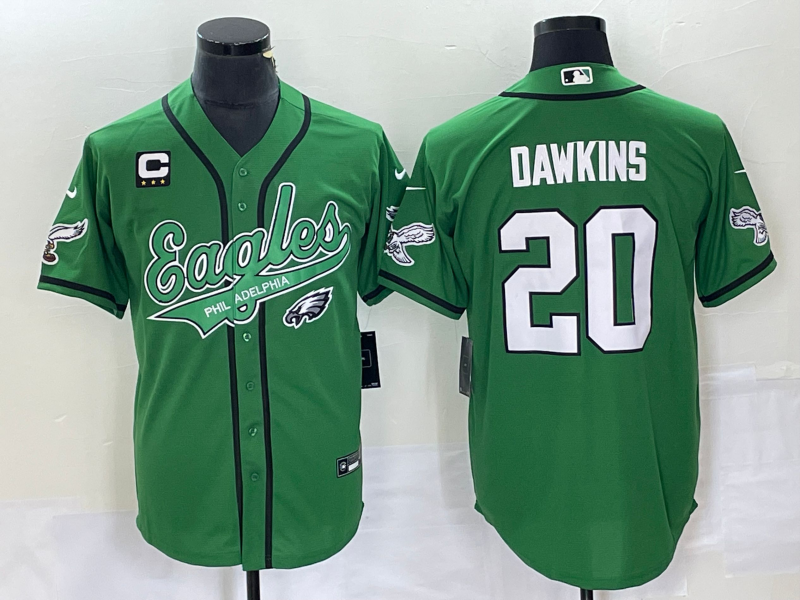 Brian Dawkins Philadelphia Eagles green jersey