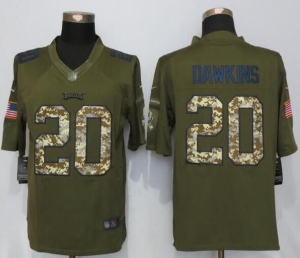 Brian Dawkins Philadelphia Eagles green Salute To Service jersey