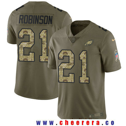 Patrick Robinson Philadelphia Eagles olive Salute To Service jersey