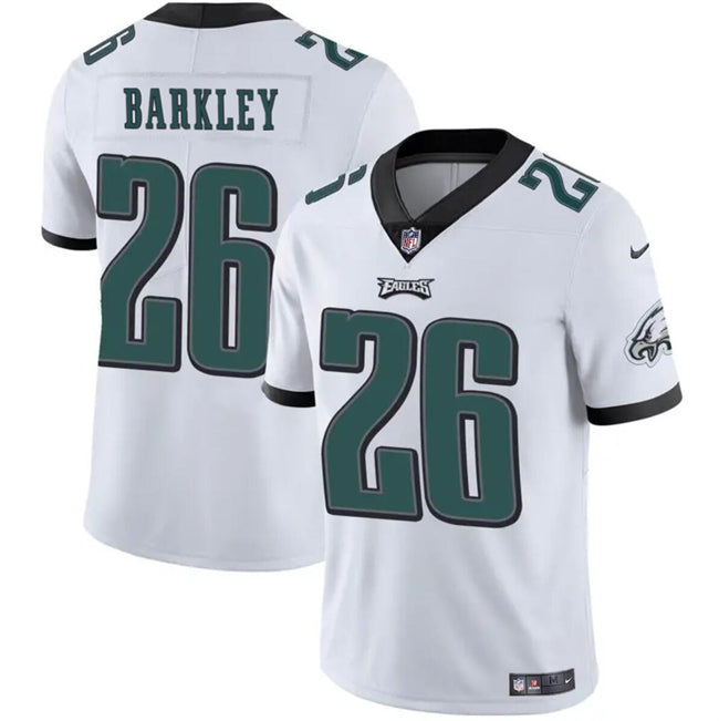 Saquon Barkley Philadelphia Eagles white Vapor jersey