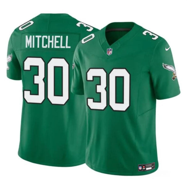 Quinyon Mitchell Philadelphia Eagles green Vapor jersey