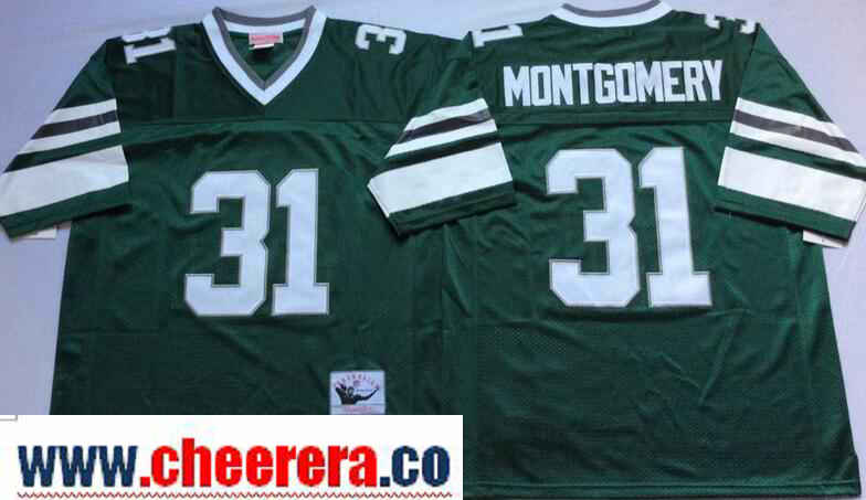 Wilbert Montgomery Philadelphia Eagles green Throwback jersey
