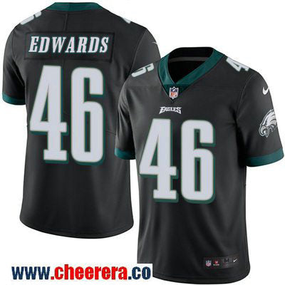 Herman Edwards Philadelphia Eagles black Color Rush jersey