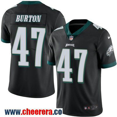 Trey Burton Philadelphia Eagles black Color Rush jersey