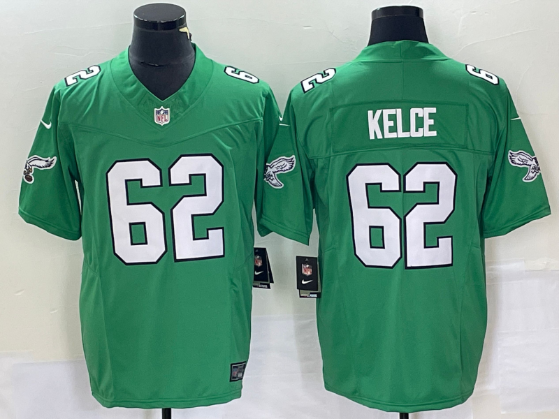 Jason Kelce Philadelphia Eagles green FUSE jersey