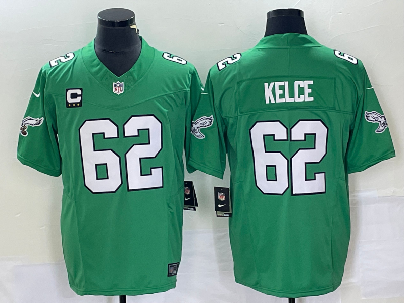 Jason Kelce Philadelphia Eagles green FUSE jersey