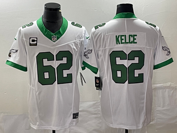 Jason Kelce Philadelphia Eagles white Vapor jersey
