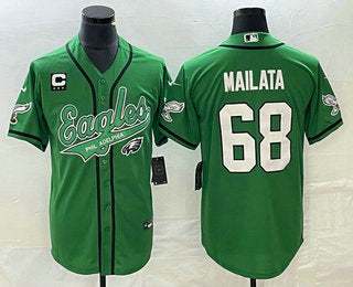 Jordan Mailata Philadelphia Eagles green jersey