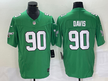 Jordan Davis Philadelphia Eagles green FUSE jersey