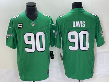 Jordan Davis Philadelphia Eagles green FUSE jersey