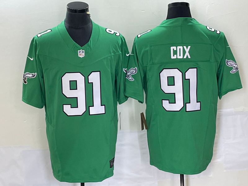 Fletcher Cox Philadelphia Eagles green FUSE jersey