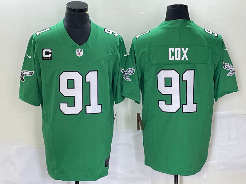 Fletcher Cox Philadelphia Eagles green FUSE jersey
