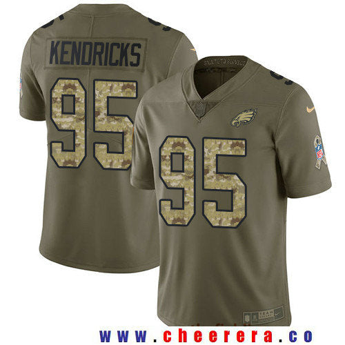 Mychal Kendricks Philadelphia Eagles olive Salute To Service jersey