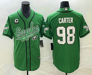 Jalen Carter Philadelphia Eagles green jersey