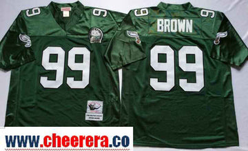 Jerome Brown Philadelphia Eagles green Throwback jersey