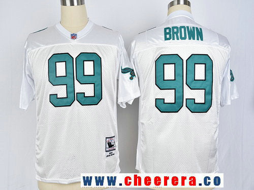 Jerome Brown Philadelphia Eagles white Throwback jersey