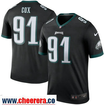 Fletcher Cox Nike Philadelphia Eagles black Color Rush jersey